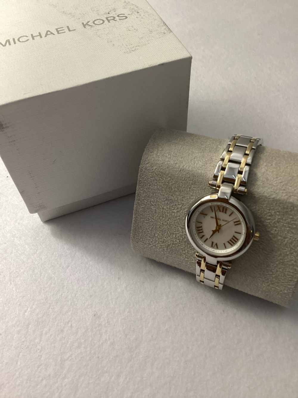 Michael Kors Laney Three-Hand Two-Tone Stainless-Steel Watch, 30mm
